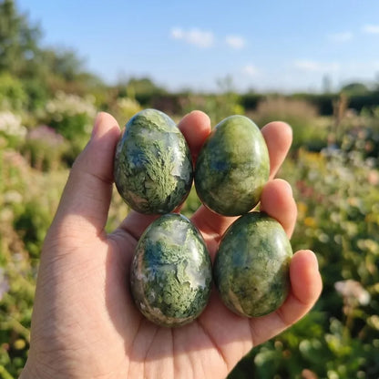 Natural Serpentine Jade Egg
