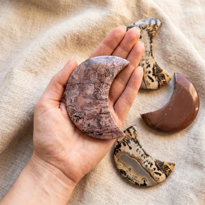 Natural Picture Stone Moon