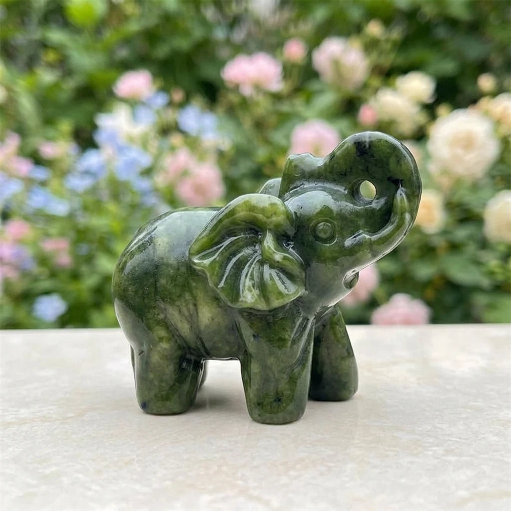 Xiuyan Stone Elephant   for Home and Office Decor