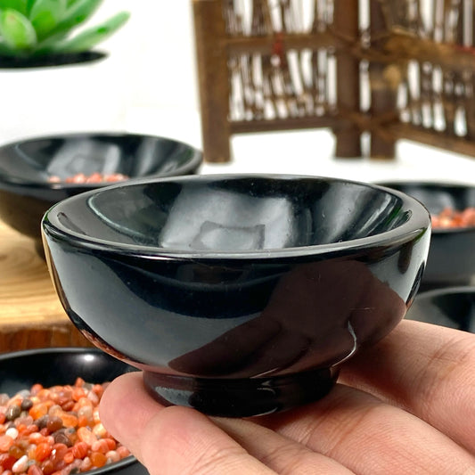 Natural Obsidian Bowl