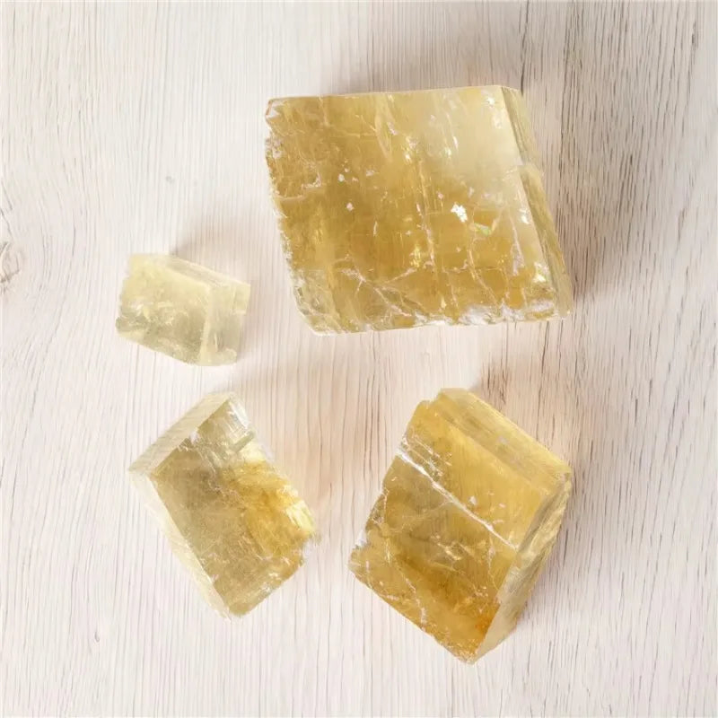 Yellow Rainbow Calcite quote-only