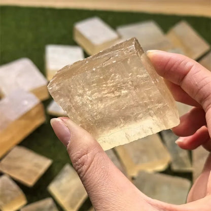 Yellow Rainbow Calcite quote-only