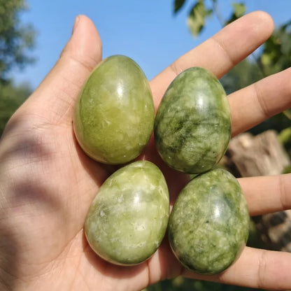 Natural Serpentine Jade Egg