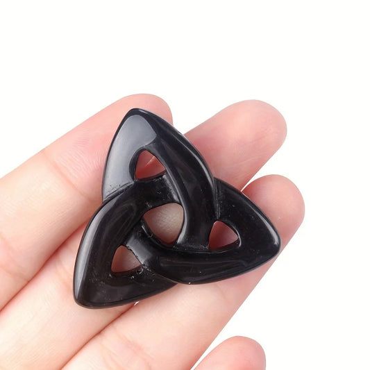 37mm Crystal Celtic Knot Carving |CrystalHola