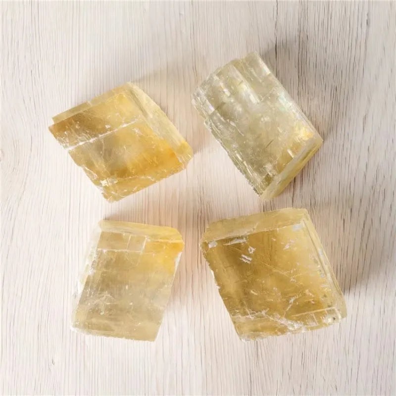 Yellow Rainbow Calcite quote-only