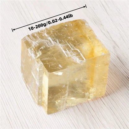 Yellow Rainbow Calcite quote-only