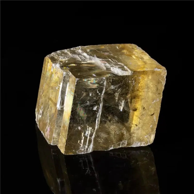 Yellow Rainbow Calcite quote-only