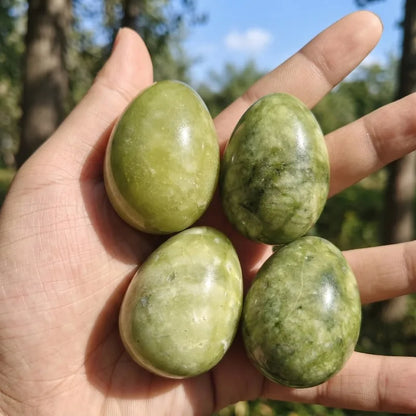 Natural Serpentine Jade Egg