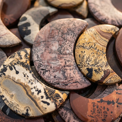 Natural Picture Stone Moon