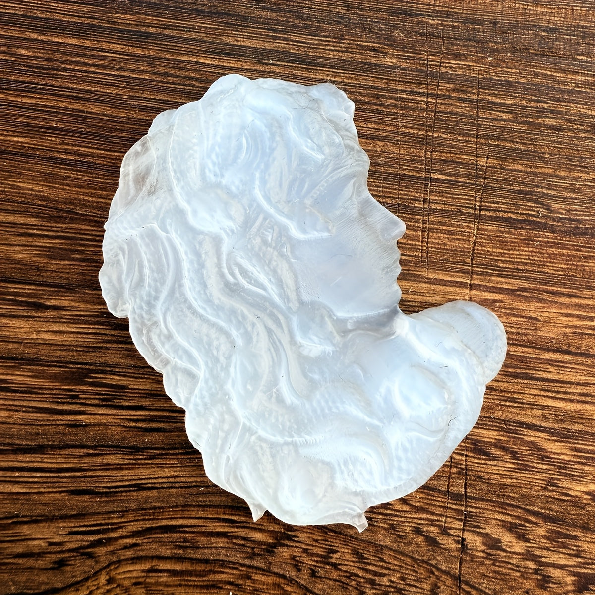 Selenite Medusa Statue Carving