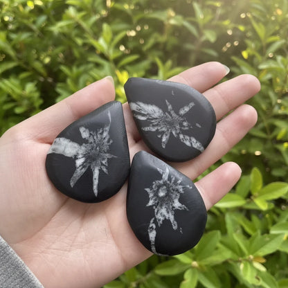 Natural Chrysanthemum Stone Teardrop