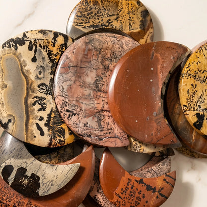 Natural Picture Stone Moon