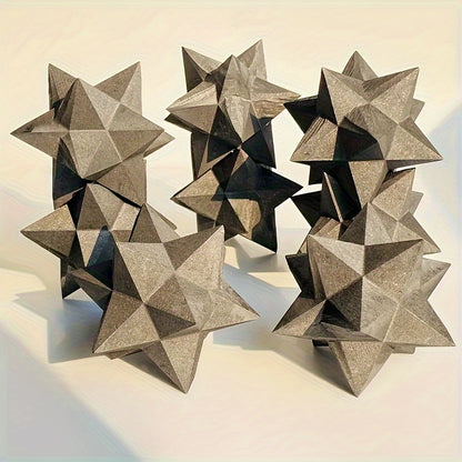 Shungite Merkaba Star Carving