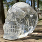 3.54-3.94in Lab Clear Rose Quartz Skulls