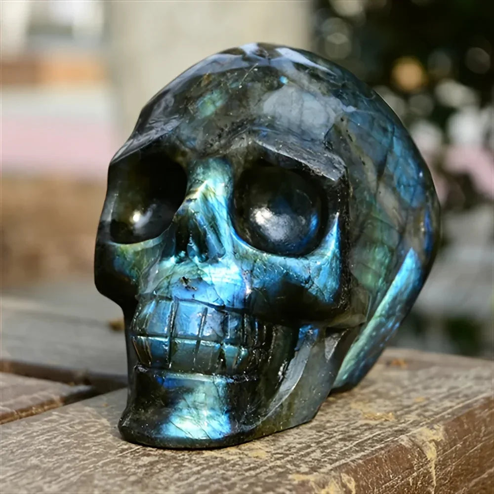 Lab Clear Rose Quartz Skulls - CrystalHola