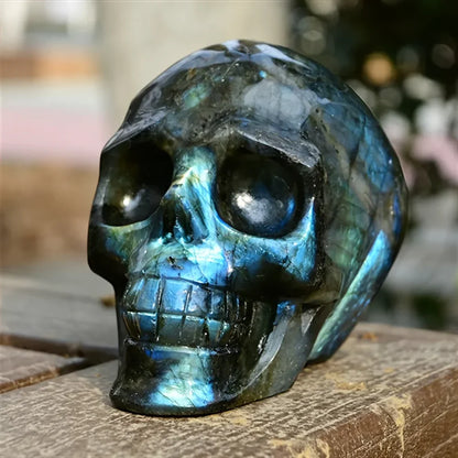 Lab Clear Rose Quartz Skulls - CrystalHola