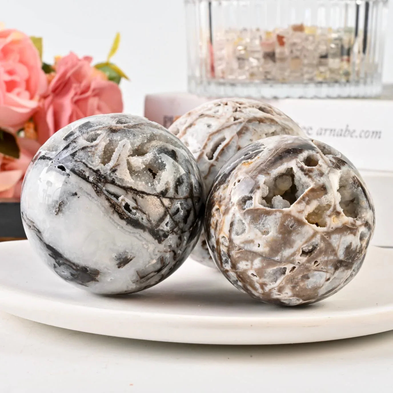 Sphalerite Geode Sphere - CrystalHola