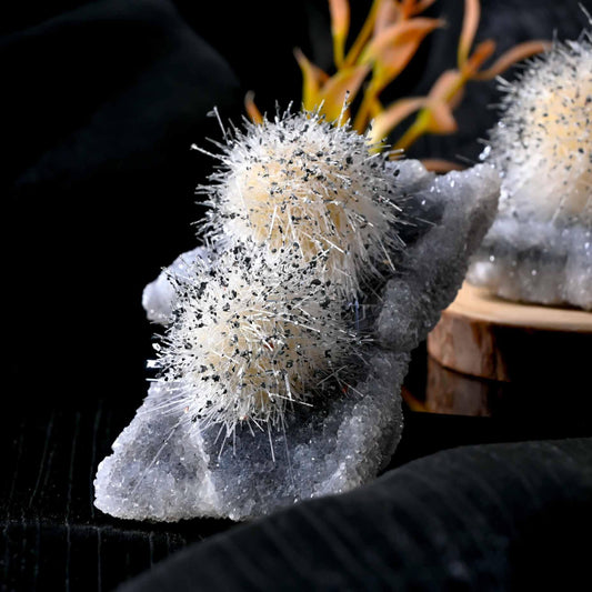 Sphalerite Mineral with Needle Sphere - CrystalHola