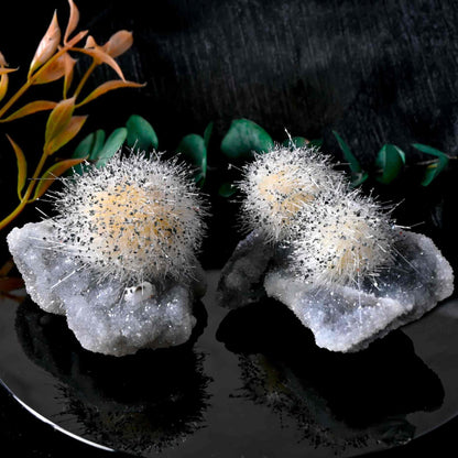 Sphalerite Mineral with Needle Sphere - CrystalHola