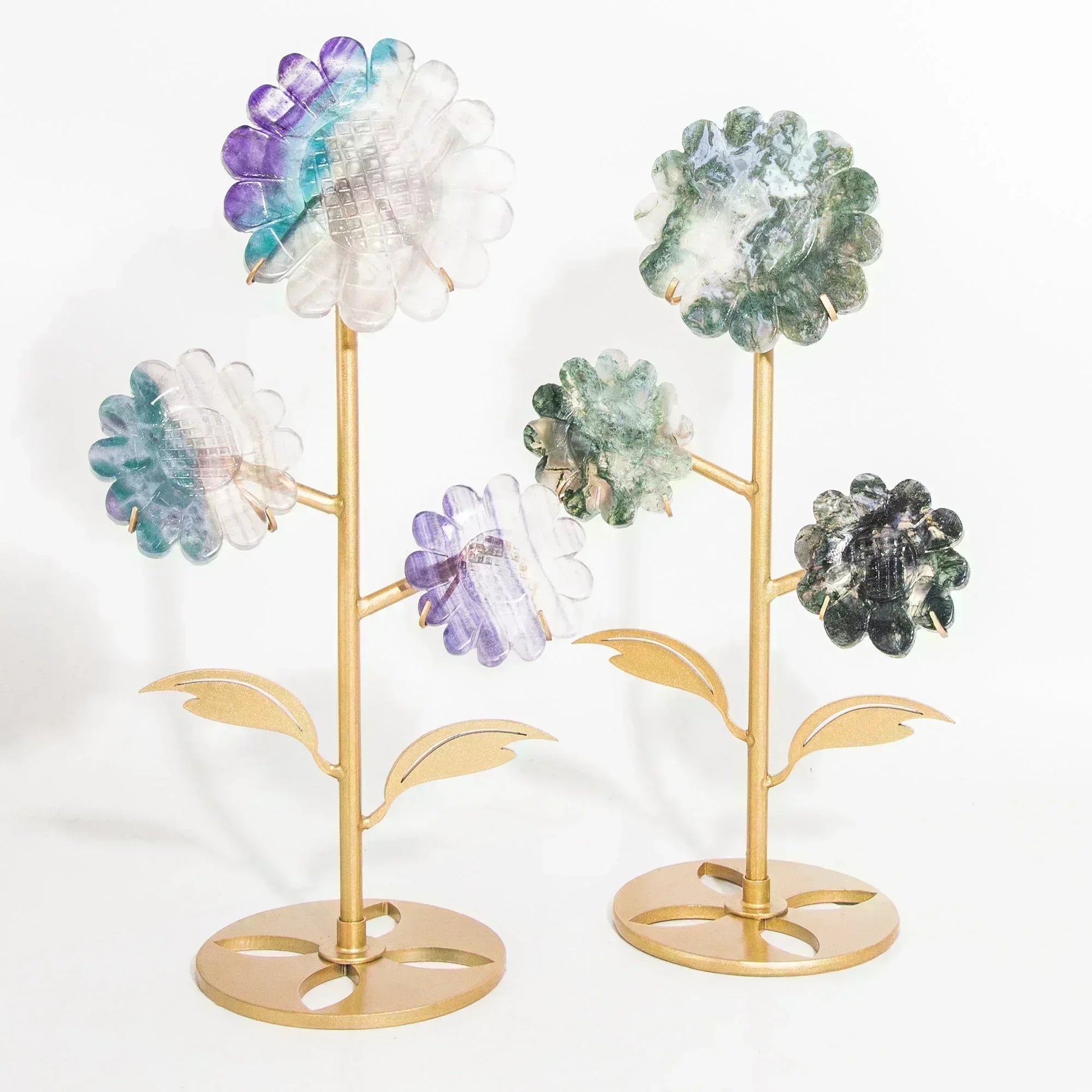 Muti-Material Sun Flower Carving - CrystalHola