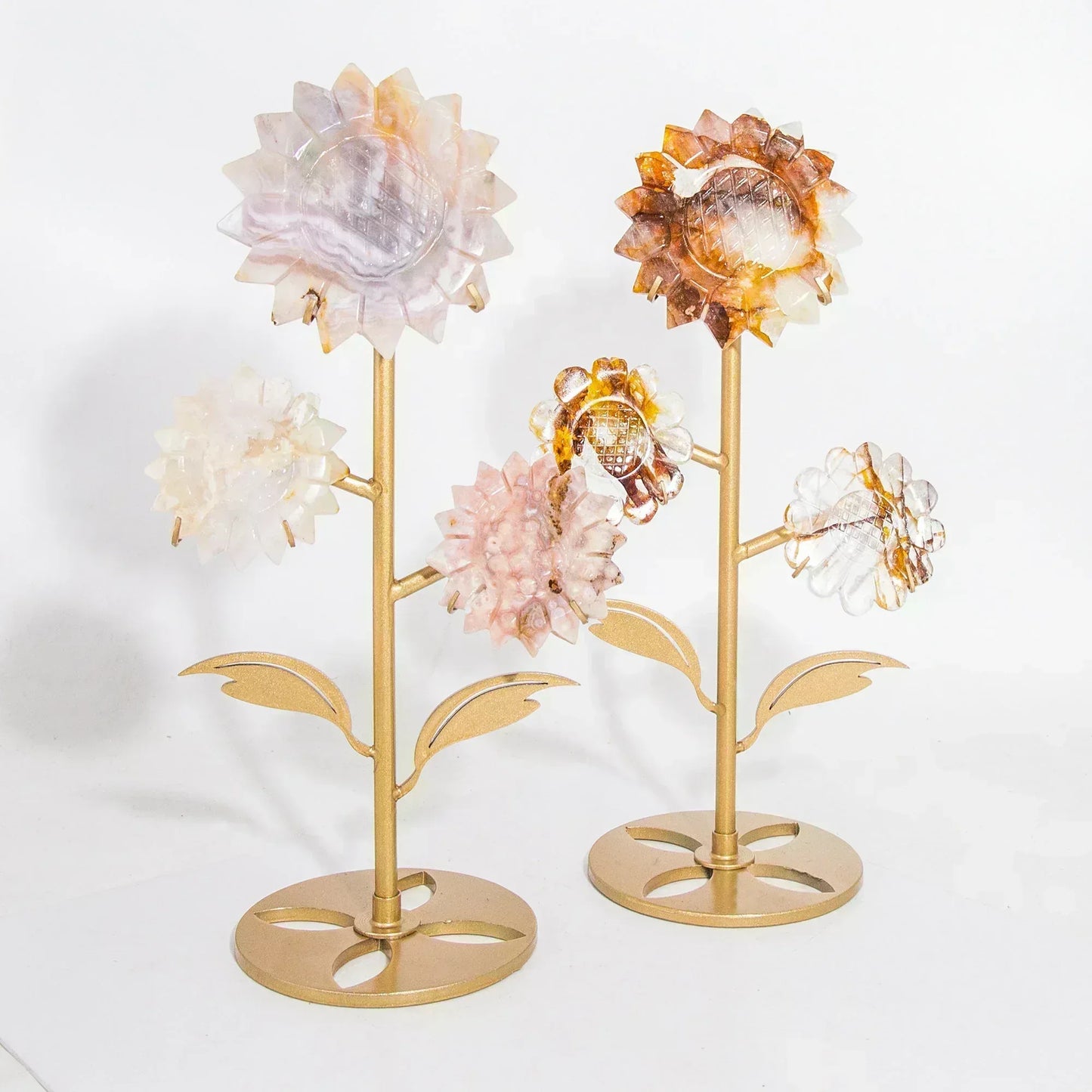 Muti-Material Sun Flower Carving - CrystalHola