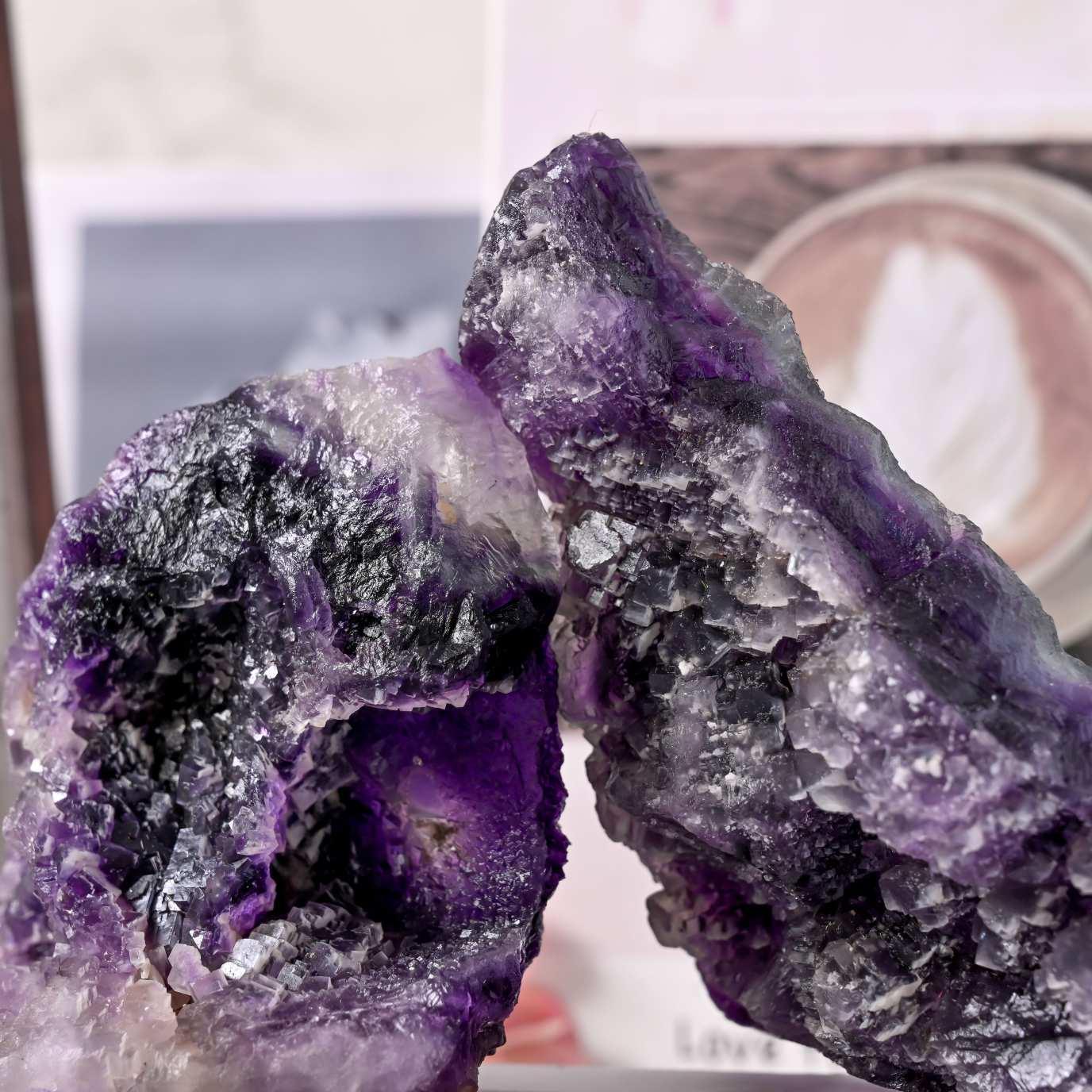 Three Color Fluortie Mineral - CrystalHola