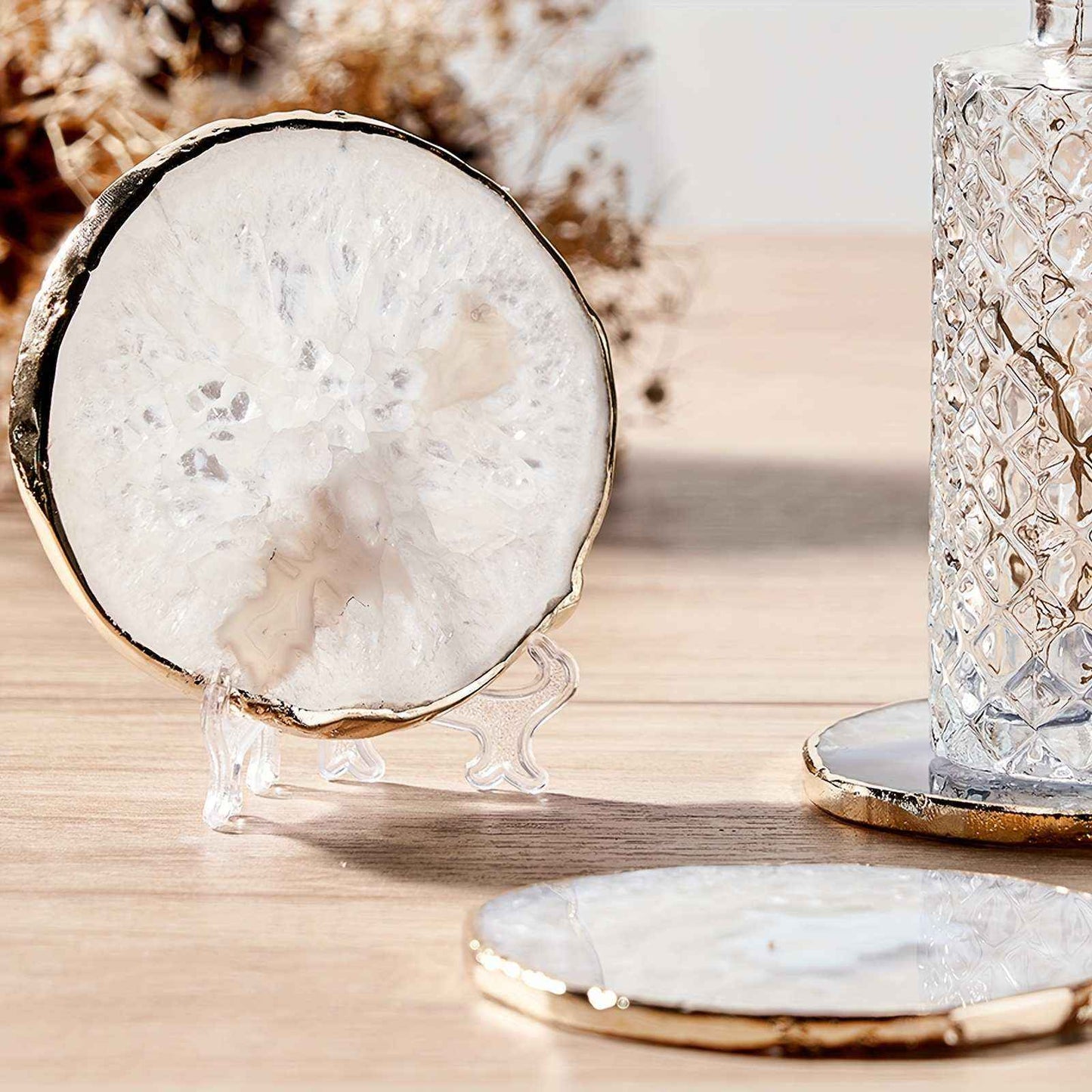 Wholesale Agate Coaster Geode  |CrystalHola