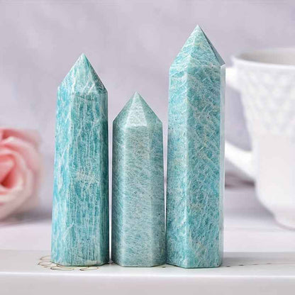 Wholesale Bulk Amazonite Tower  |CrystalHola