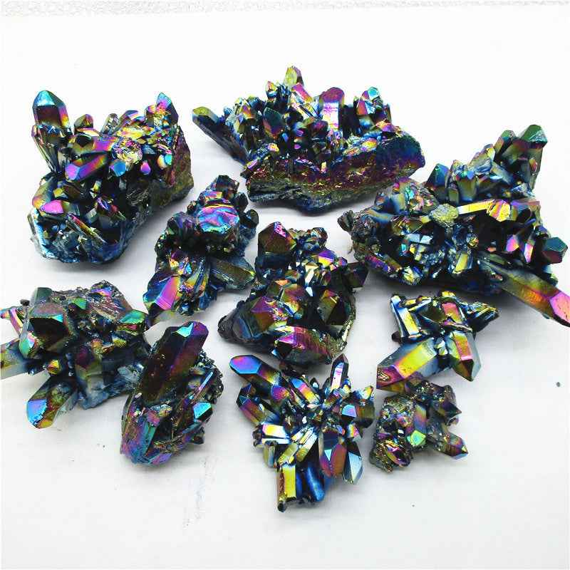 Wholesale Bulk Aura Black and Purple Cluster|CrystalHola