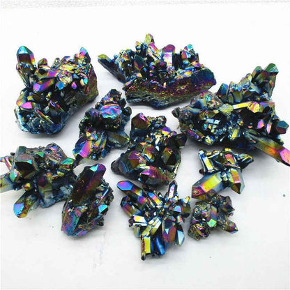 Wholesale Bulk Aura Black and Purple Cluster|CrystalHola