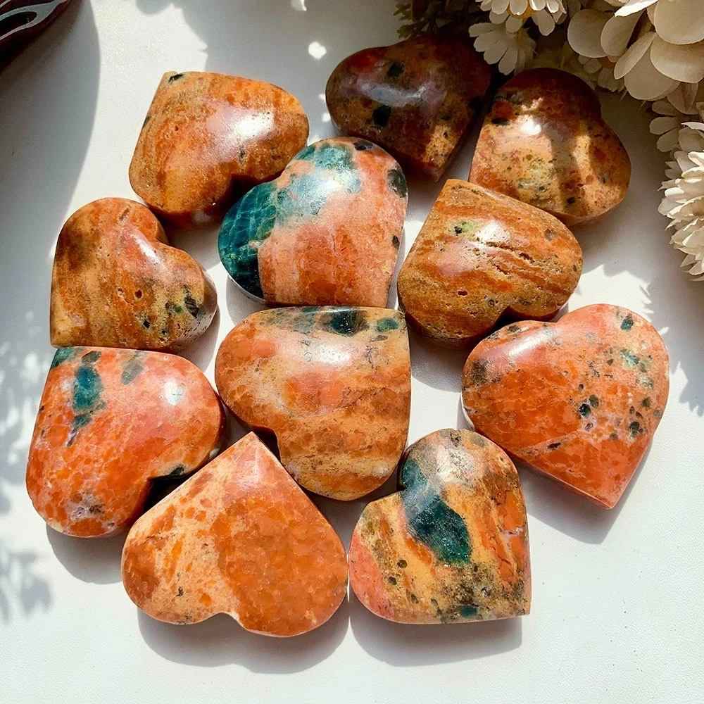 Wholesale Bulk Blue Apatite Sunstone Heart|CrystalHola