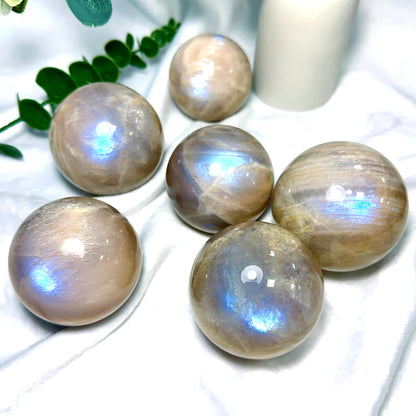 Wholesale Bulk Blue Moonstone Sphere |CrystalHola