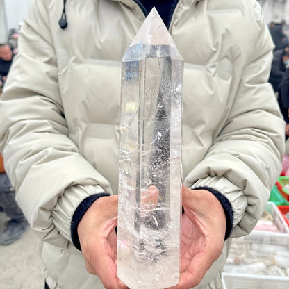 Wholesale Bulk Clear Quartz Tower|CrystalHola
