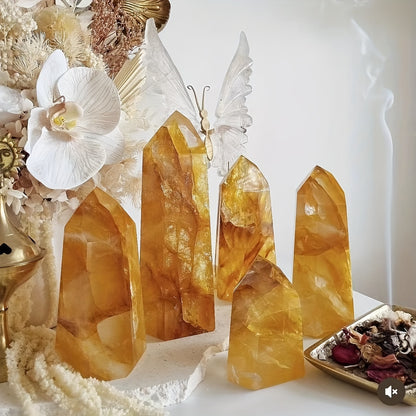 Wholesale Bulk Golden Healer Quartz Tower|CrystalHola