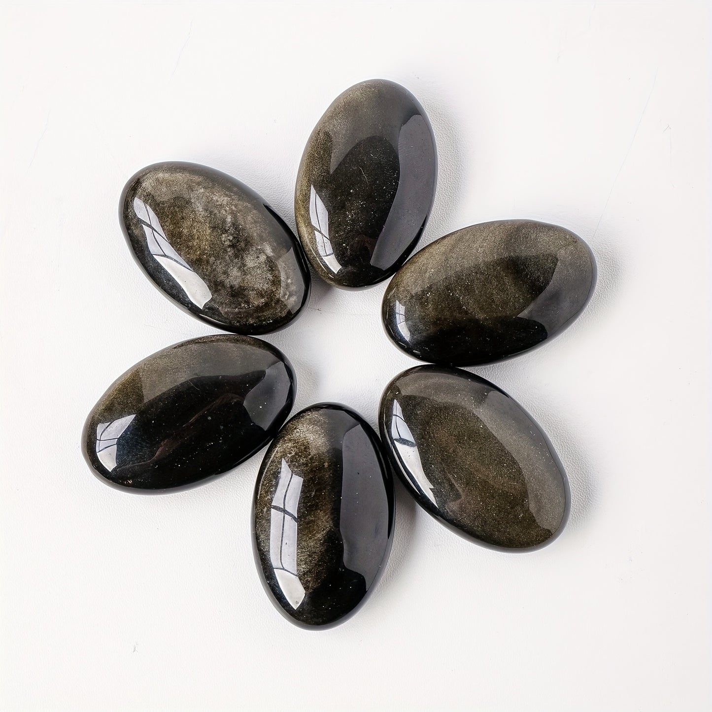 Wholesale Bulk Golden Obsidian  Palm Stone|CrystalHola