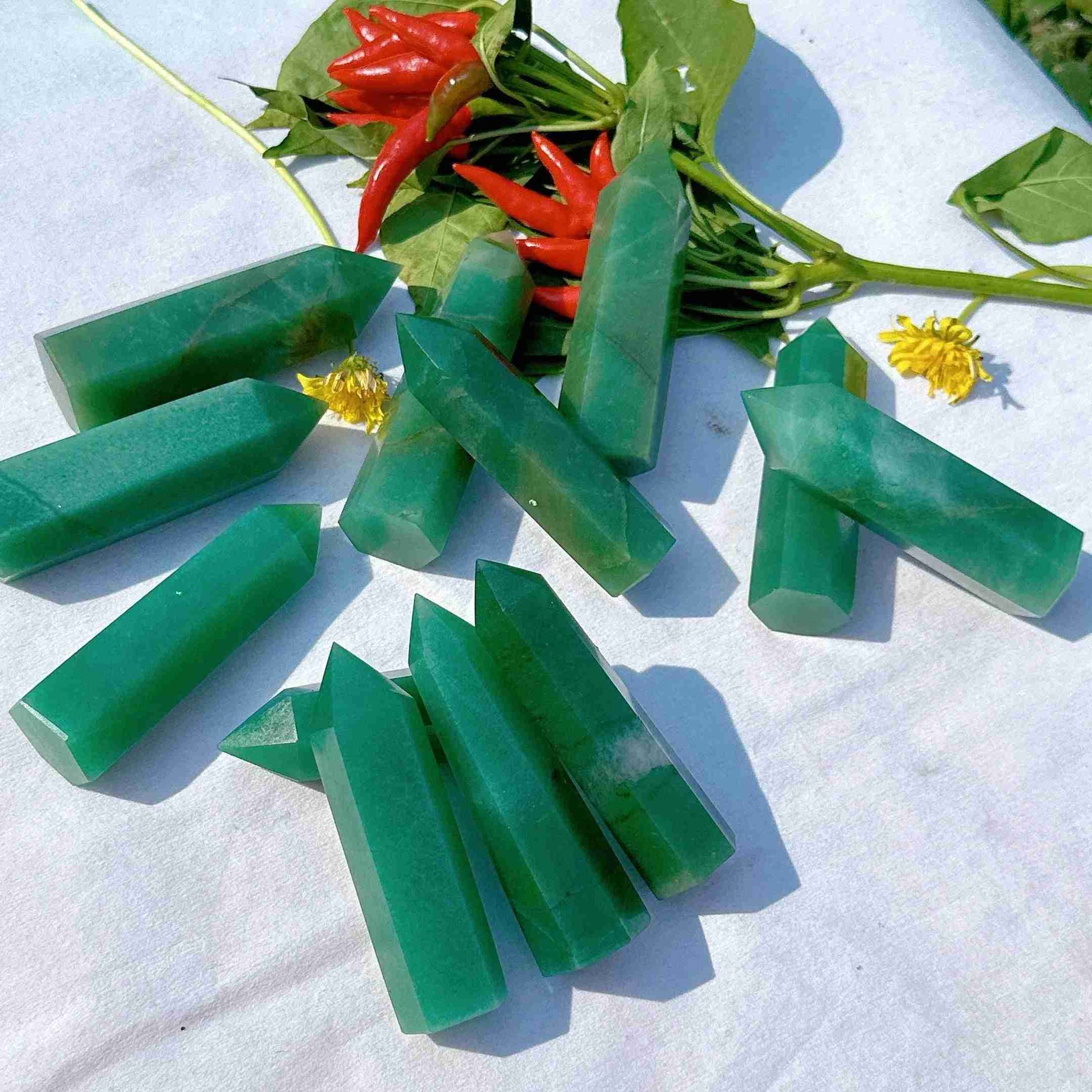 WholesaleBulkGreenAventurineTowerCrystalHola_2 - CrystalHola