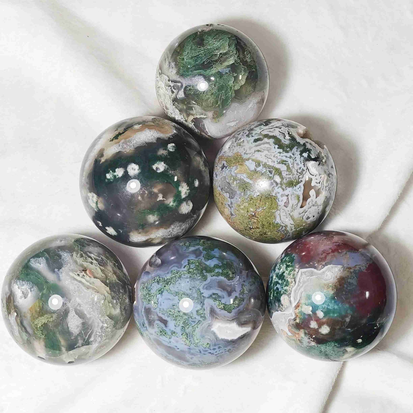 WholesaleBulkMossAgateSphere_2 - CrystalHola