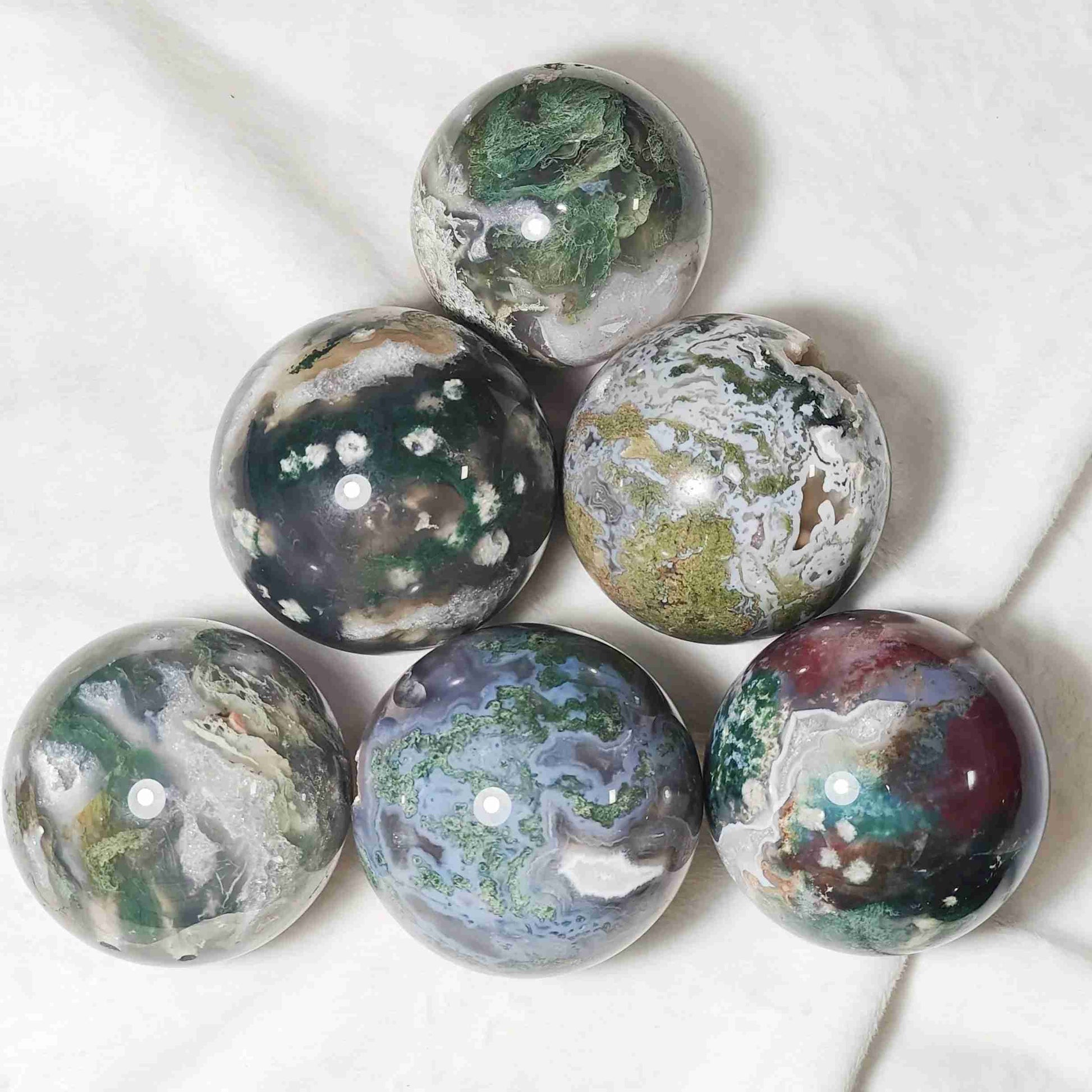 WholesaleBulkMossAgateSphere_2 - CrystalHola