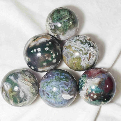 WholesaleBulkMossAgateSphere_2 - CrystalHola