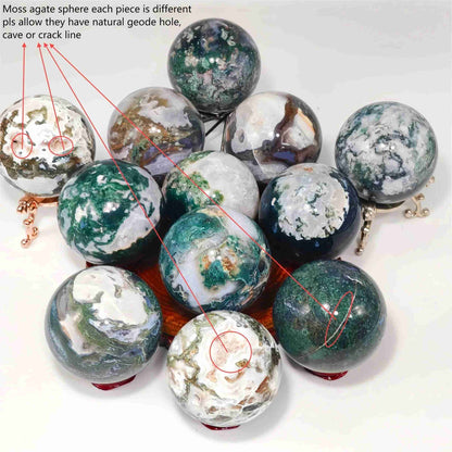 WholesaleBulkMossAgateSphere_6 - CrystalHola