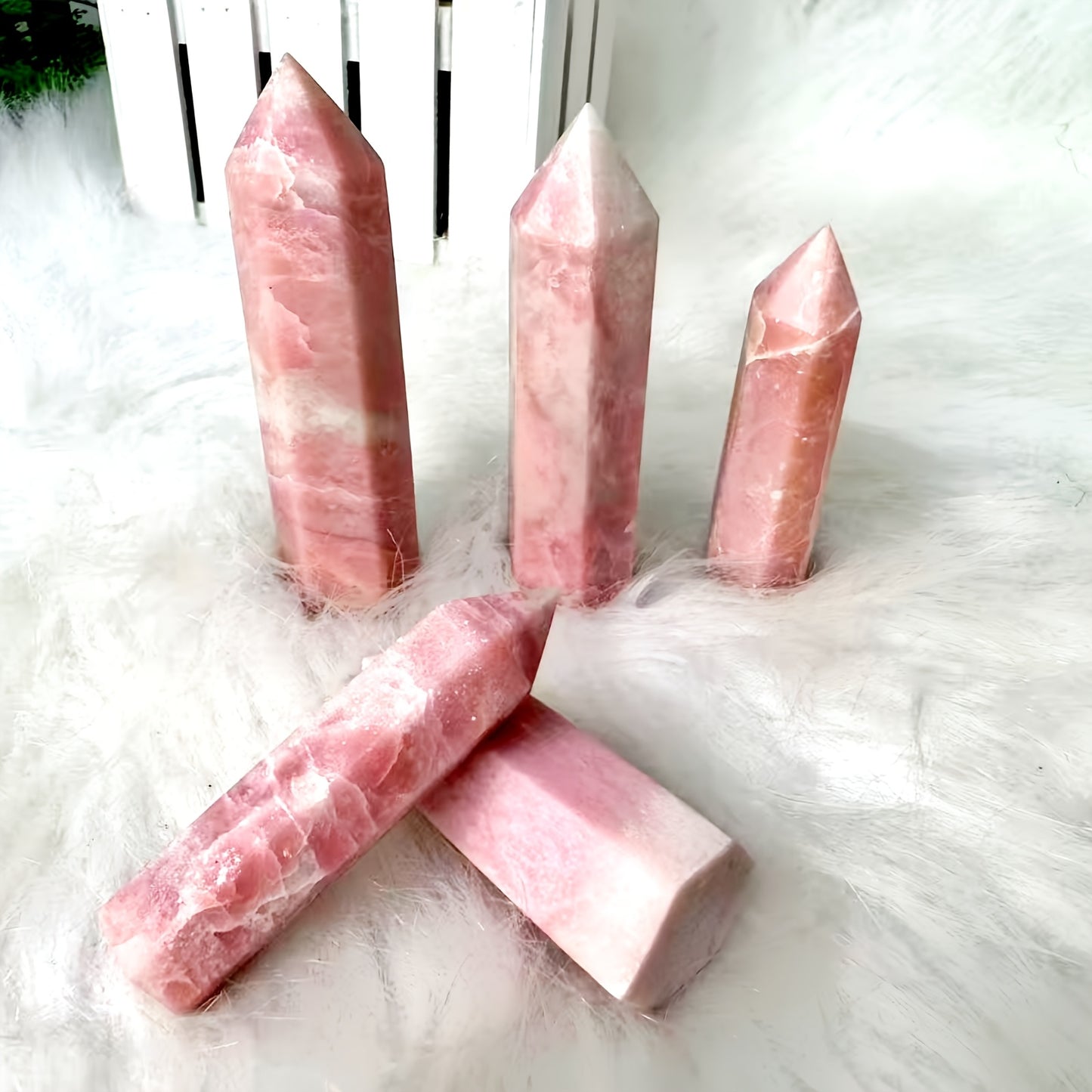 Wholesale Bulk Pink Opal Tower |CrystalHola