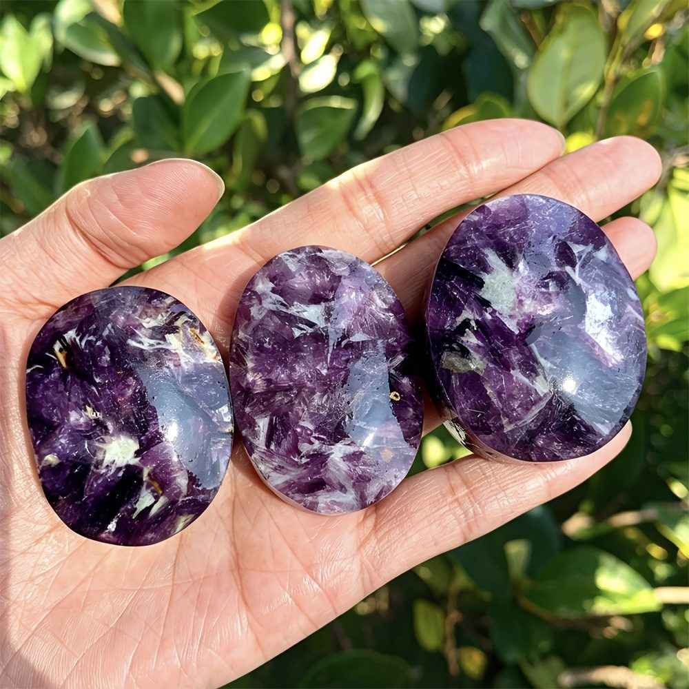 Wholesale BulkPurple MIca Palm Stone|CrystalHola