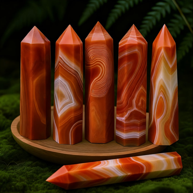 Wholesale Bulk Reiki  Colorful Sardonyx Agate Tower |CrystalHola