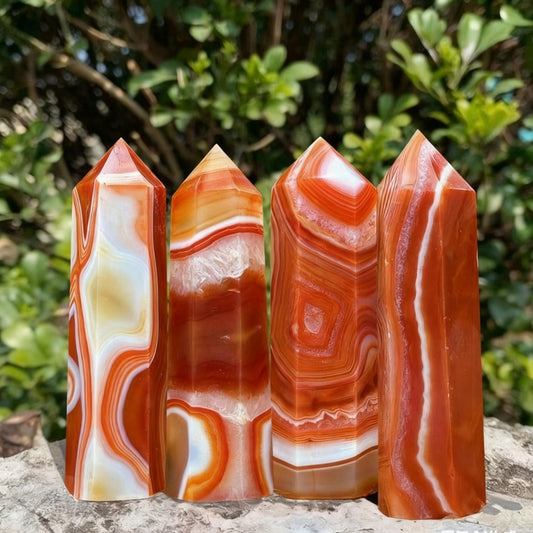 Wholesale Bulk Reiki  Colorful Sardonyx Agate Tower |CrystalHola