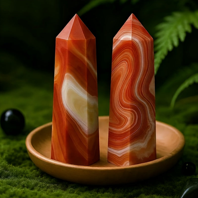 Wholesale Bulk Reiki  Colorful Sardonyx Agate Tower |CrystalHola