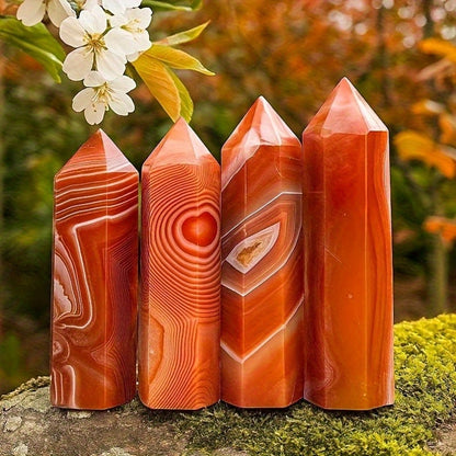 Wholesale Bulk Reiki  Colorful Sardonyx Agate Tower |CrystalHola