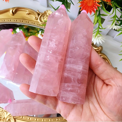 Wholesale Bulk Rose Quartz Tower|CrystalHola