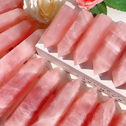 Wholesale Bulk Rose Quartz Tower|CrystalHola