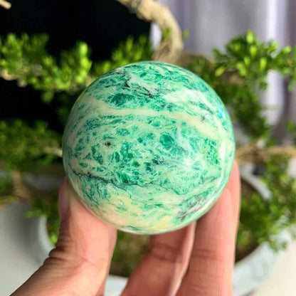Wholesale Qinghai Green Jade Sphere|CrystalHola