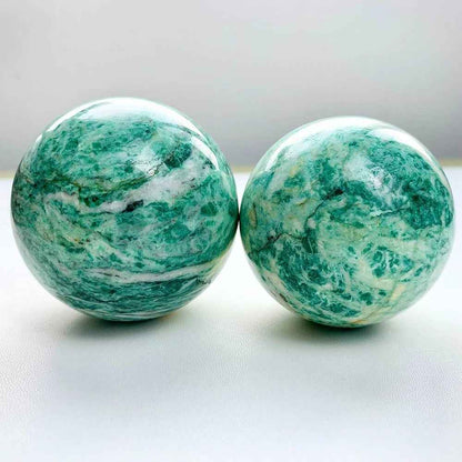 Wholesale Qinghai Green Jade Sphere|CrystalHola